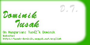 dominik tusak business card